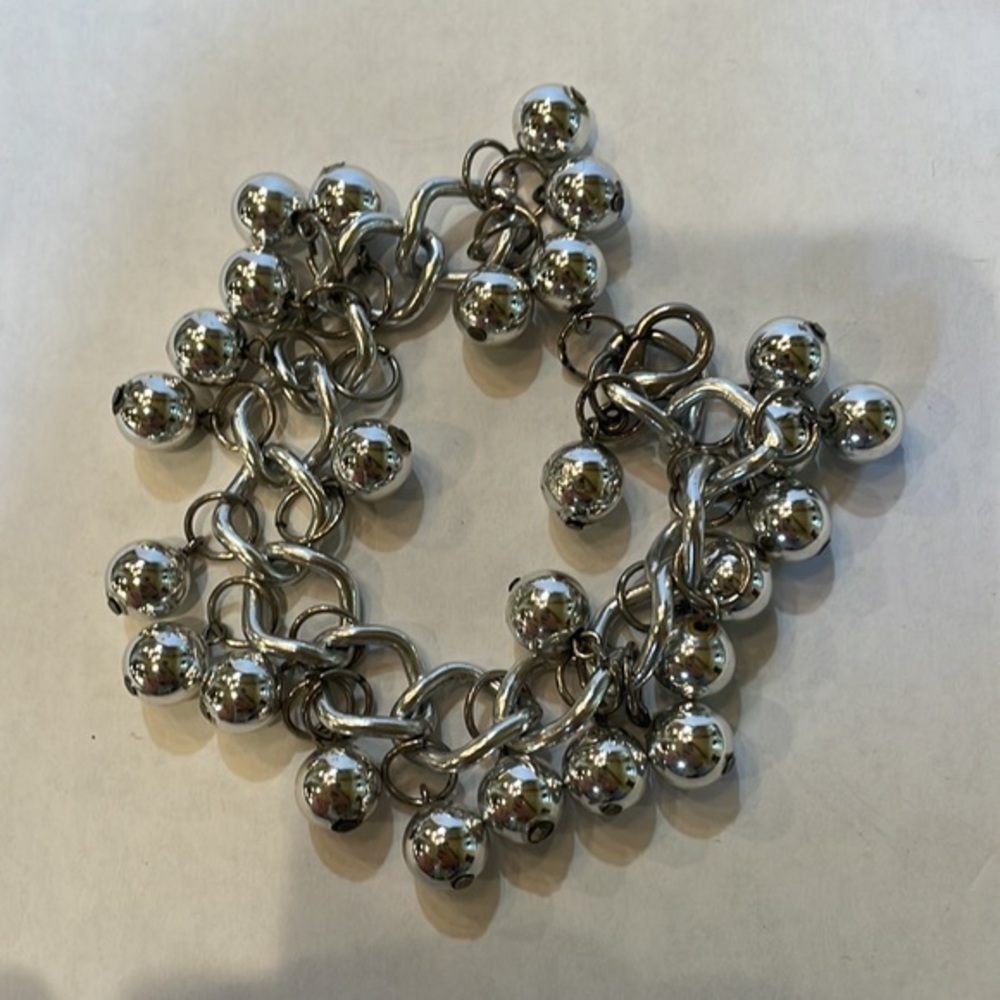 SILVER‎ TONED BALLS BRACELET